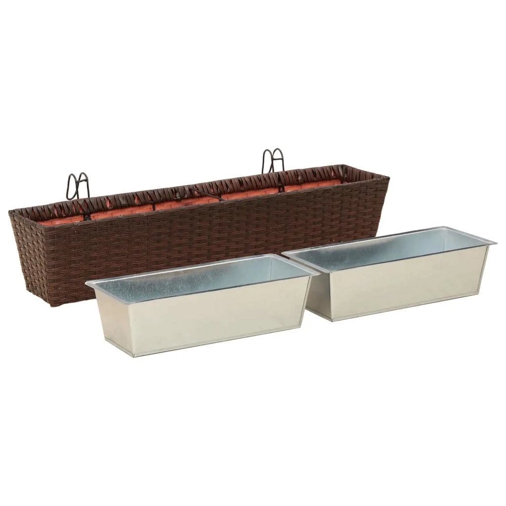 Ringhiera 2 pcs 80 x 17 x 17 cm Metallo 42026969