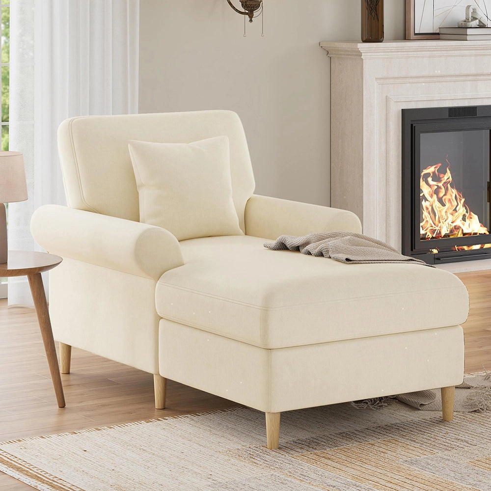 Poltrona relax - Xylo - XXL pieghevole velluto beige
