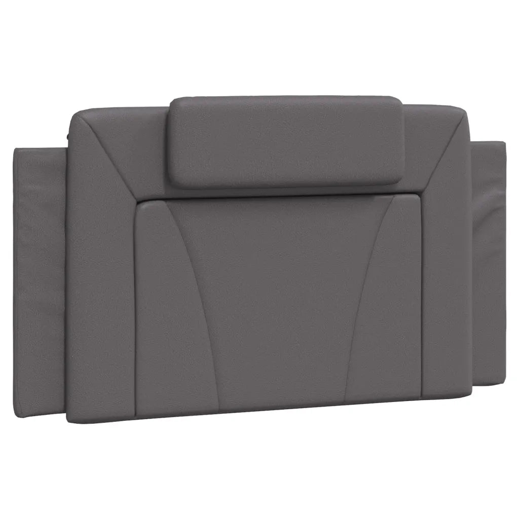 Letto Viana con Materasso Grigio 100x200 cm in Similpelle