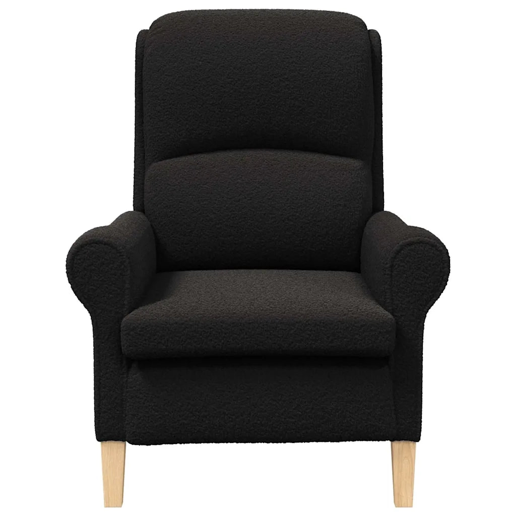 poltrona Nero Tessuto Sherpa morbido 42009855