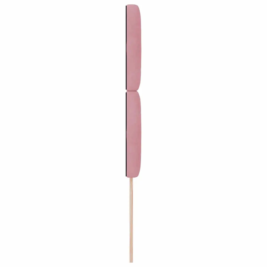 Testiera LED con strisce LED con testiera Rosa 90 cm Velluto 3338353