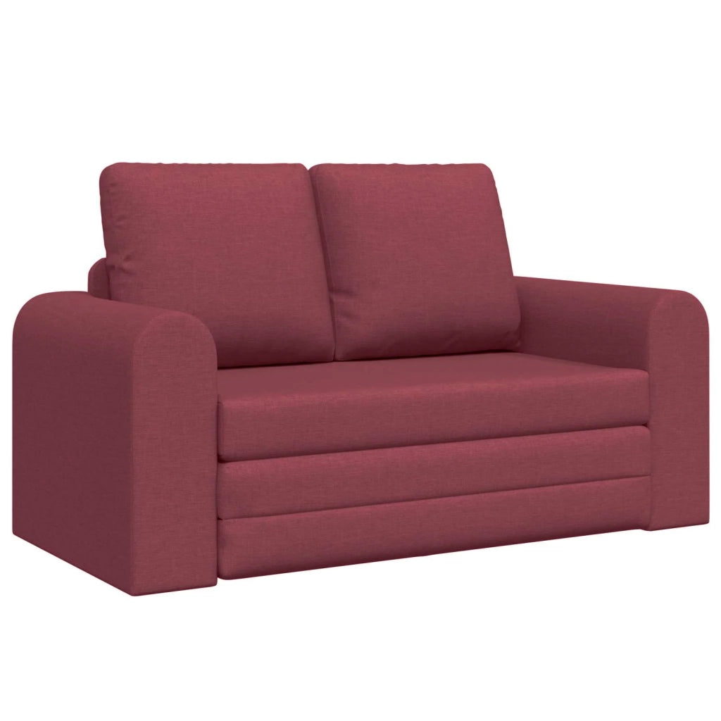 Divano letto | Sof¨¤ letto | Letto singolo 60cm Rosso Vino Tessuto