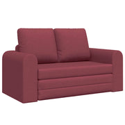 Divano letto | Sof¨¤ letto | Letto singolo 60cm Rosso Vino Tessuto