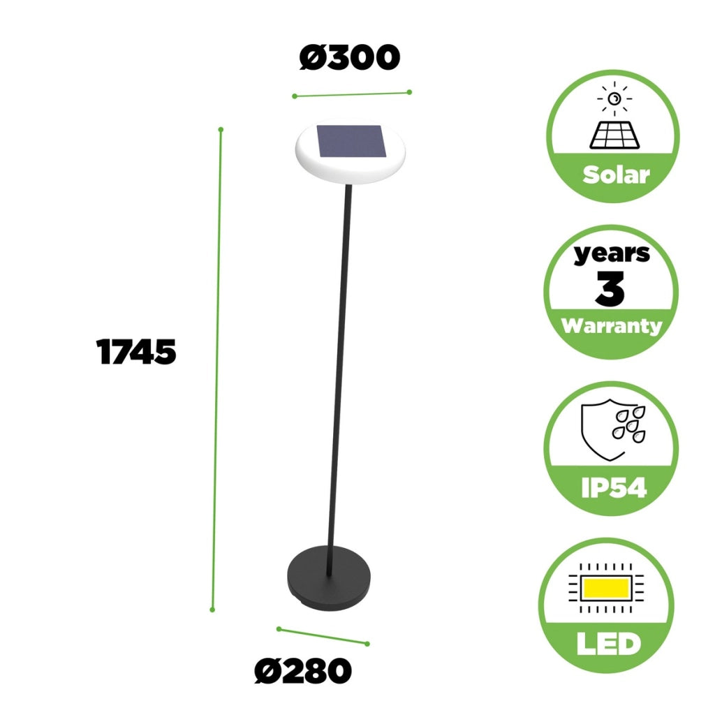 Lampada solare portatile esterno POPS LED 5,1W Lutec