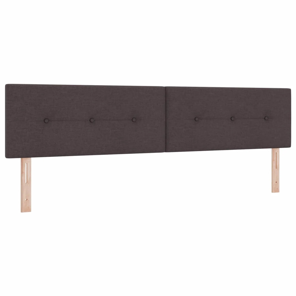Letto box spring con materasso Marrone Scuro 200 x 200 cm 3451293