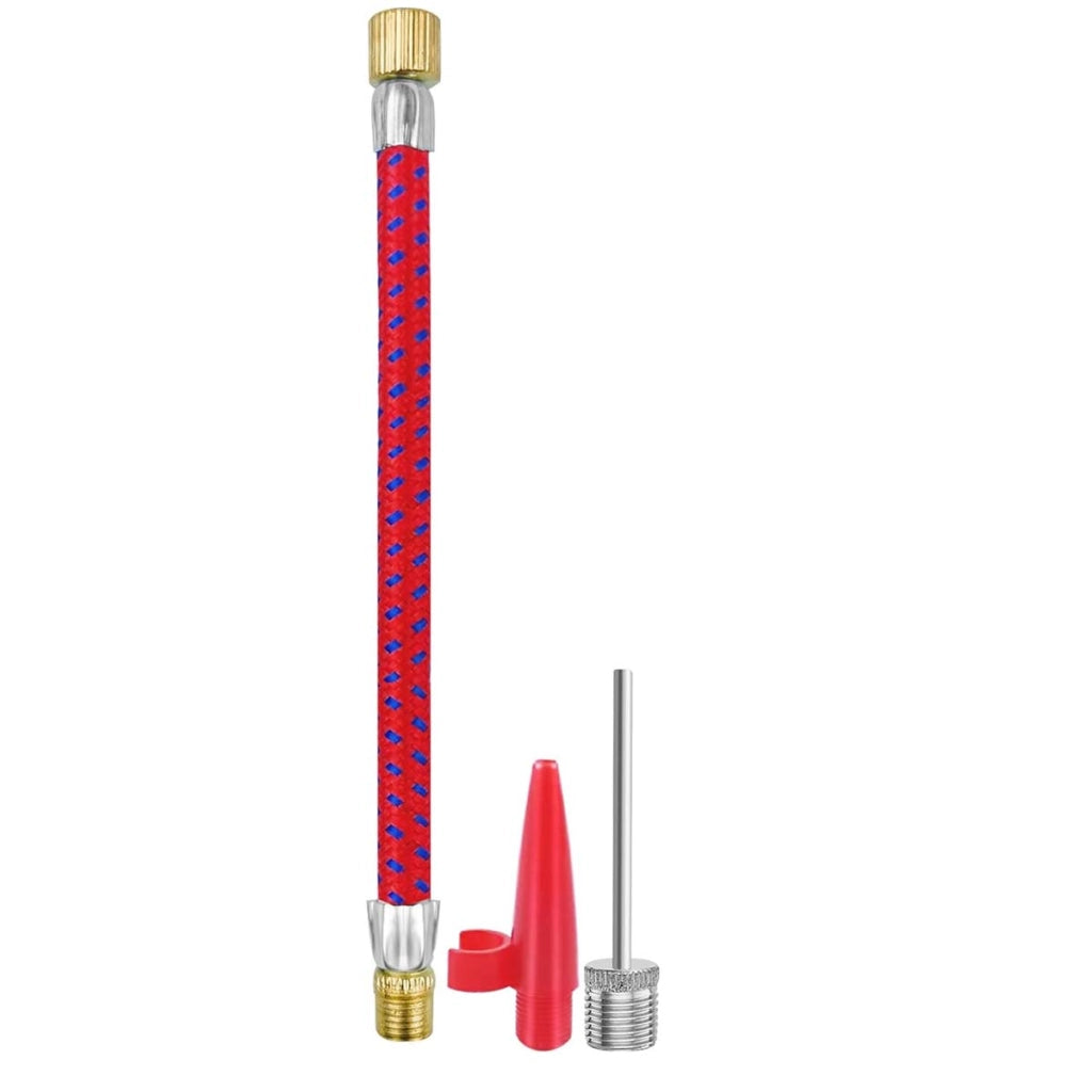 Pompa portatile manuale da 19 cm con tubo e ago Giallo Avizar