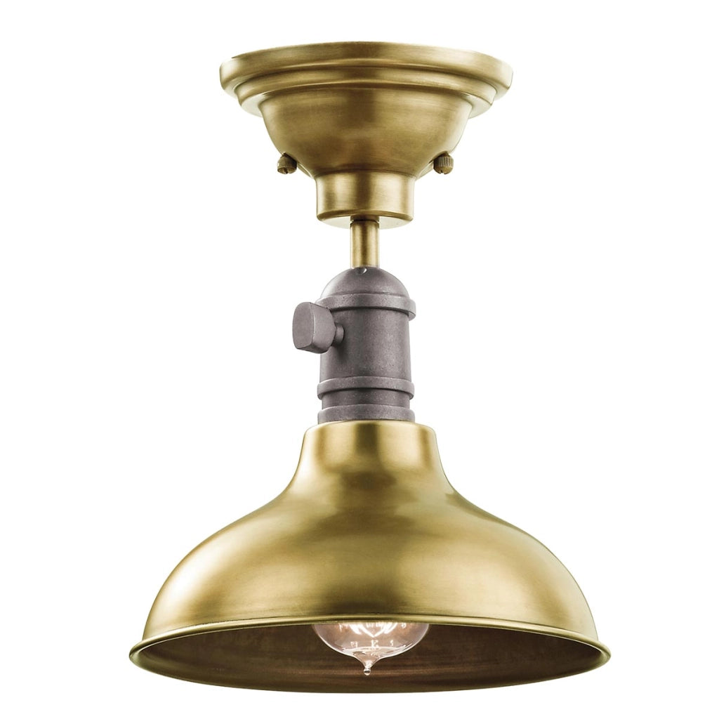Lampada a sospensione metallo Cobson ottone E27 Kichler