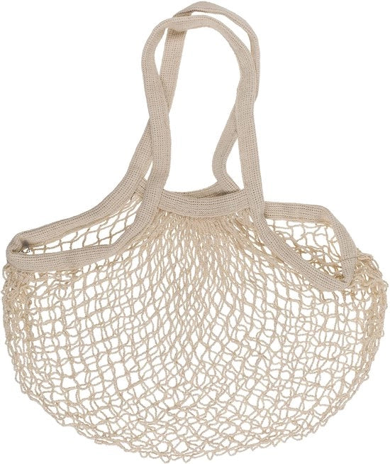 Tas per spesa riutilizzabile 100% cotone - Reticolo per spesa - Borsa da spiaggia - Capacità di carico 15 kg - Dimensioni 40 x 60 cm - Ecologico - Borsa riutilizzabile