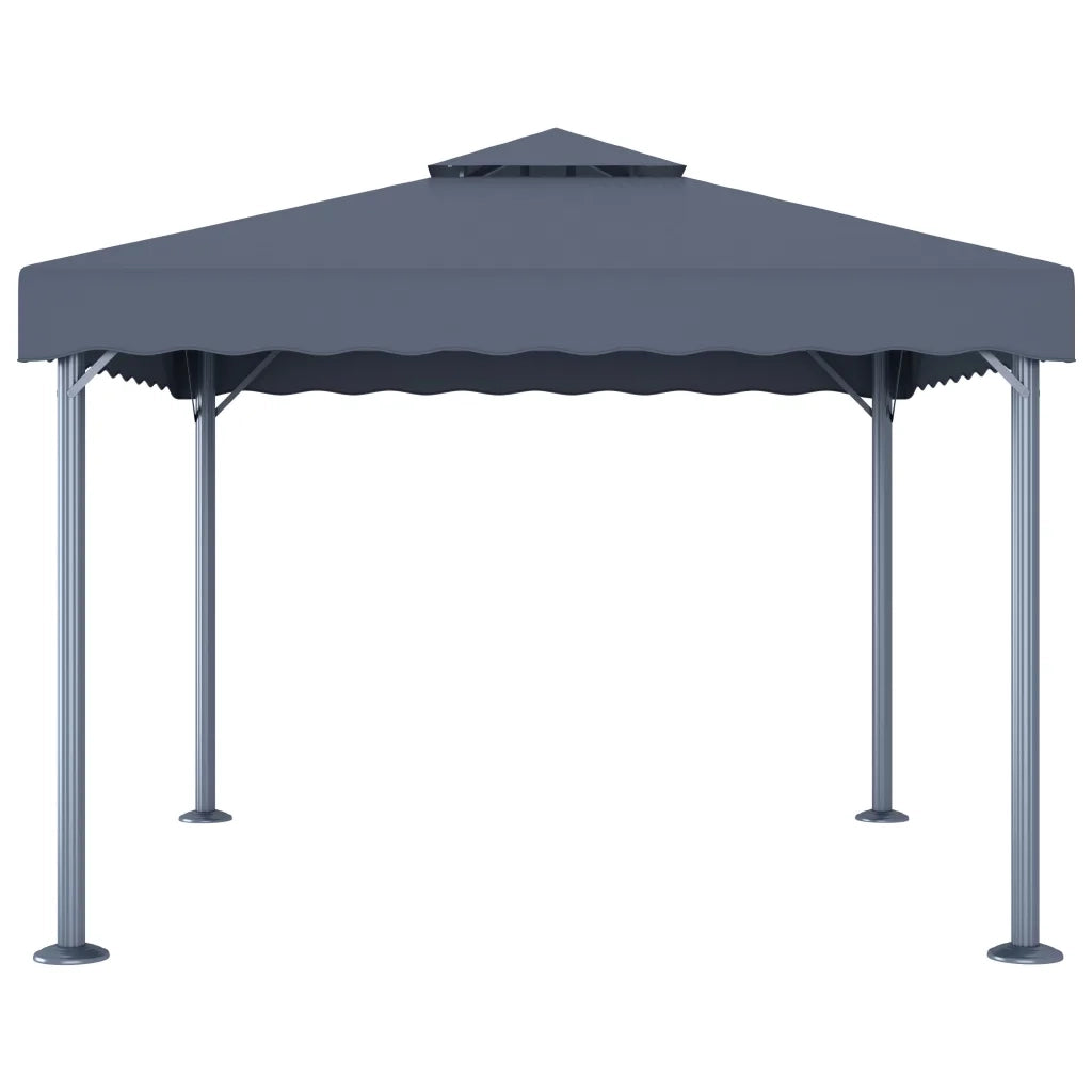 Gazebo 300x300 cm Antracite Alluminio 48059