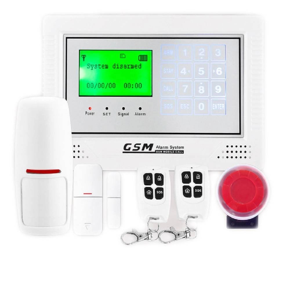 Trade Shop - Kit Antifurto Casa Allarme Display Touch Screen Combinatore Gsm Wireless App -