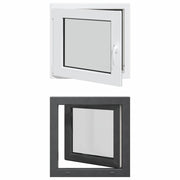 Finestra per Soffitta RISOR 60 x 60 cm PVC e Vetro Antracite CFW8163426