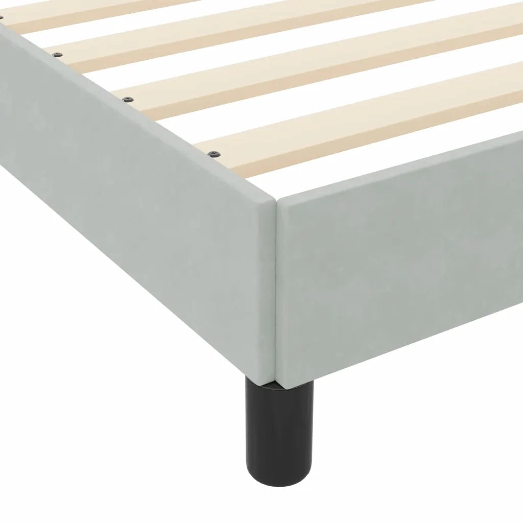 Letto a molle con materasso Grigio chiaro 180 x 200 cm Tessuto 3398707