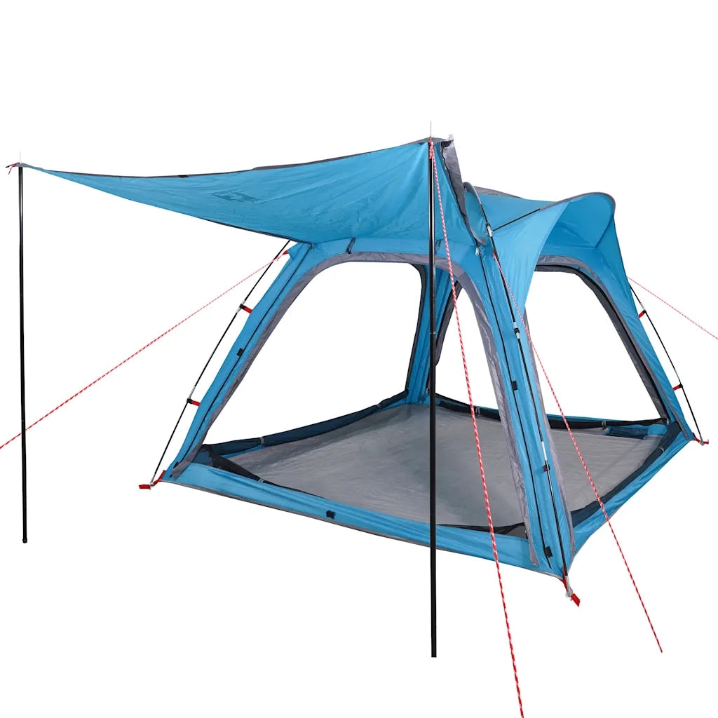Tenda Campeggio 4 Persone-Tenda per Escursionismo Blu Rilascio Rapido Impermeabile