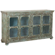 Credenza in legno verde 180x43x100