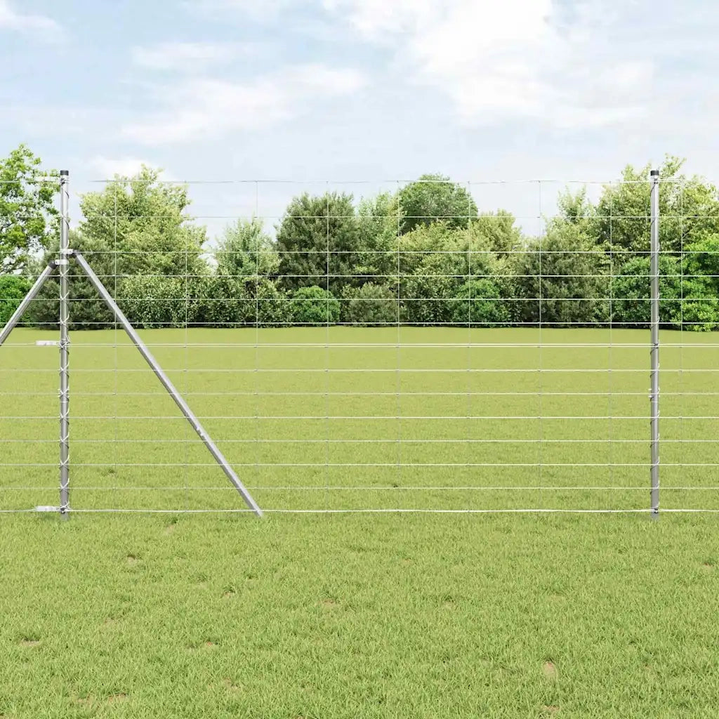 Palo della recinzione Zincato 25 x 1,4 m Acciaio