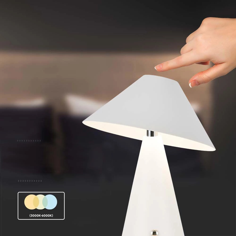 Lampada da tavolo LED 3W USB-C dimmerabile bianca V-TAC