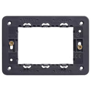 Vimar serie eikon supporto con viti plurimodulo installazione sicura e stabile *** numero posti 3 moduli, confezione 1