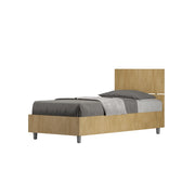 BS COM Letto singolo contenitore 80x190 testata dritta quercia