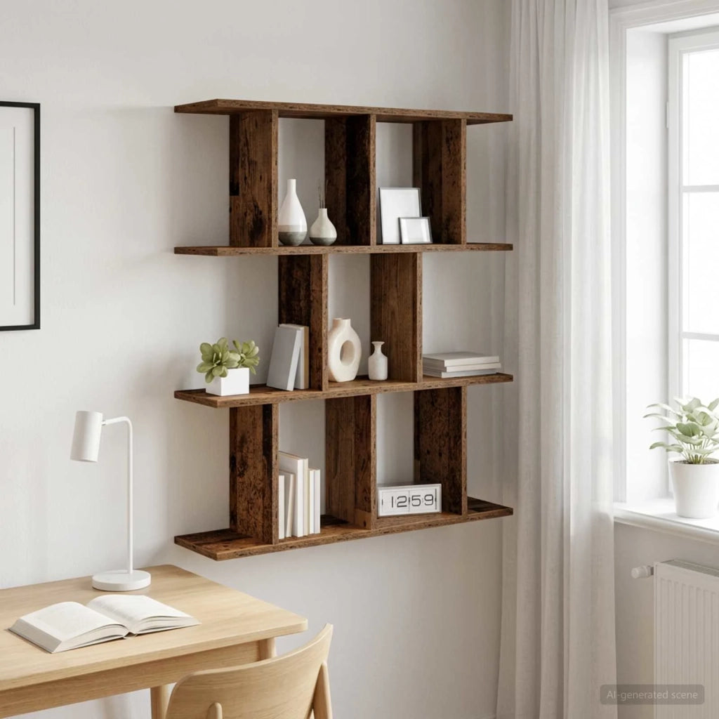 Scaffale da parete Legno antico 80 x 20 x 96 cm 8012210