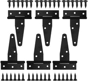 Scharnier Heavy Duty - Nero - Scharnier Reparatie Plaat - Scharnieri Porta - 180 Gradi di Apertura - Resistente alla Corrosione - Installazione Facile - Scharnieri Porta