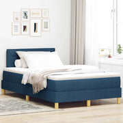 Letto a Sorgente LED con strisce LED Blu 120 x 200 cm Tessuto 3342358