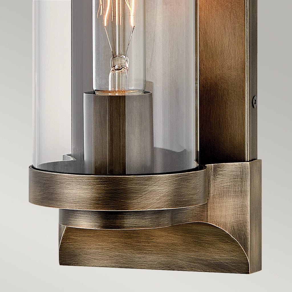 Applique da esterno bronzo ossidato E27 60W Pearson Quintiesse