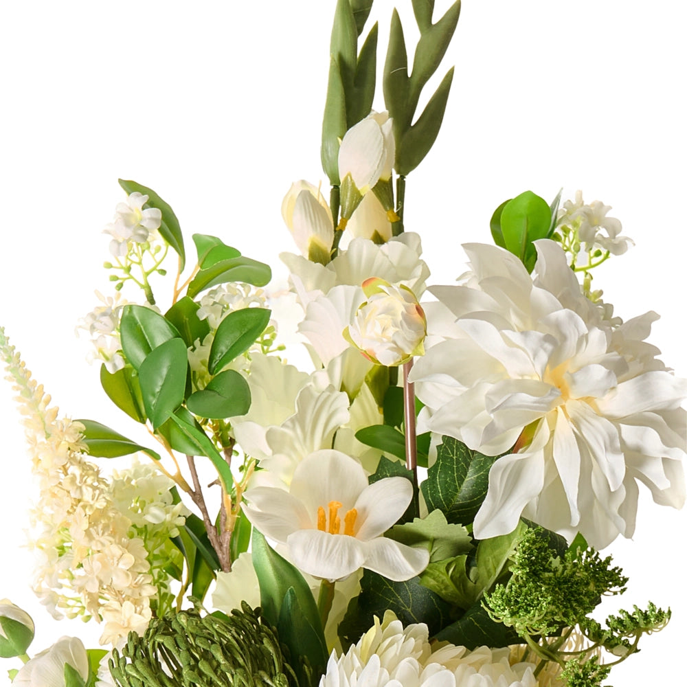 Bouquet di fiori artificiali Composizione decorativa con fiori artificiali 70 cm Decorazione da tavolo artigianale Soggiorno Sala da pranzo