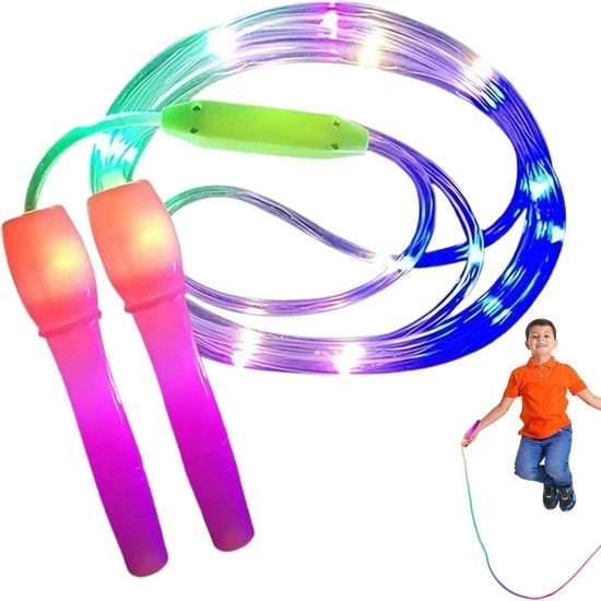 Tiro a Funambolo con LED per Bambini - Accessorio Fitness Ideale per Ragazzi e Ragazze con Tiro a Funambolo con Mat Mattonella Regolabile