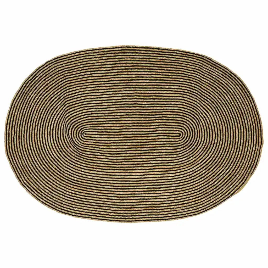 Tappeti per area Naturale e Nero 152 x 245 cm Juta 42010769