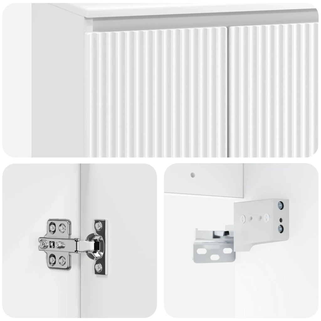 Mobile Lavabo da Parete Bianco 49,5 x 41 x 63 cm 890402