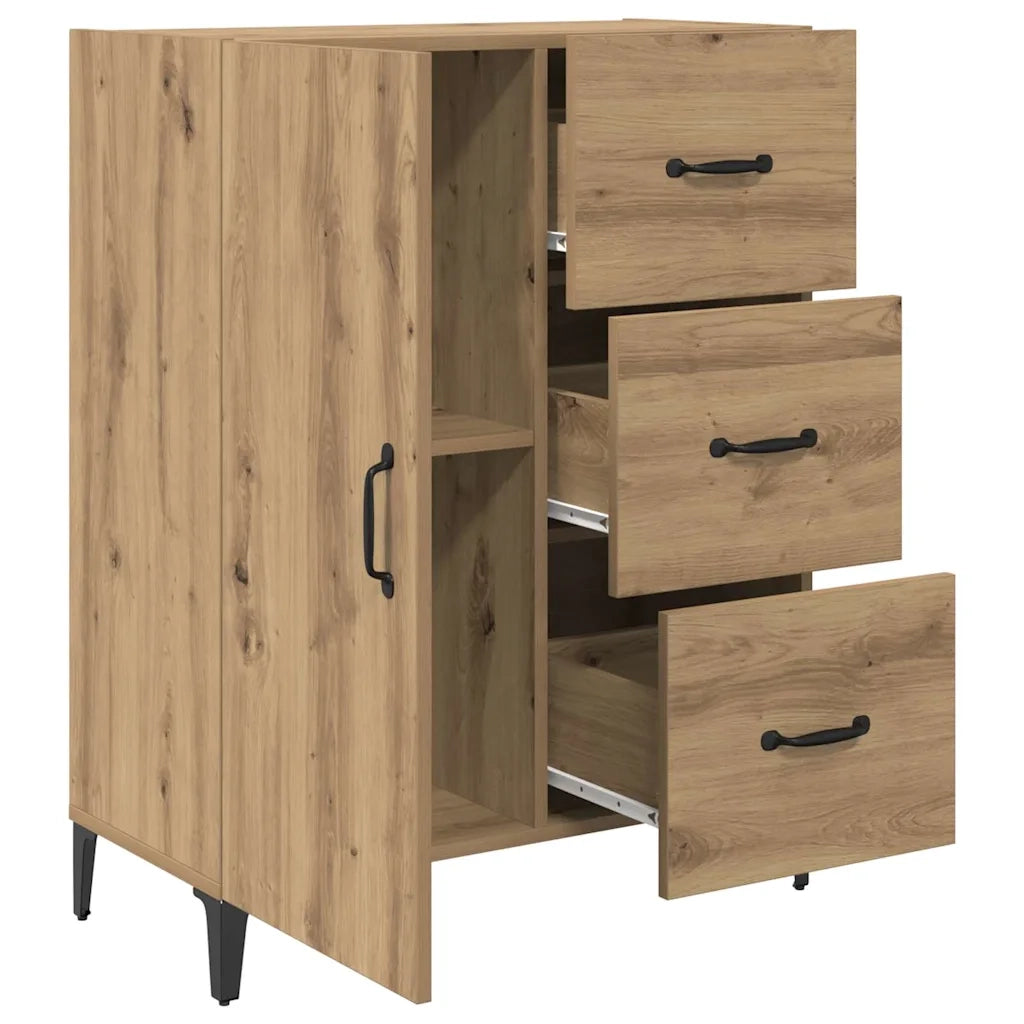 Credenza-Buffet-Armadio da cucina Rovere artigianale 69,5 x 34 x 90 cm Legno multistrato 627486