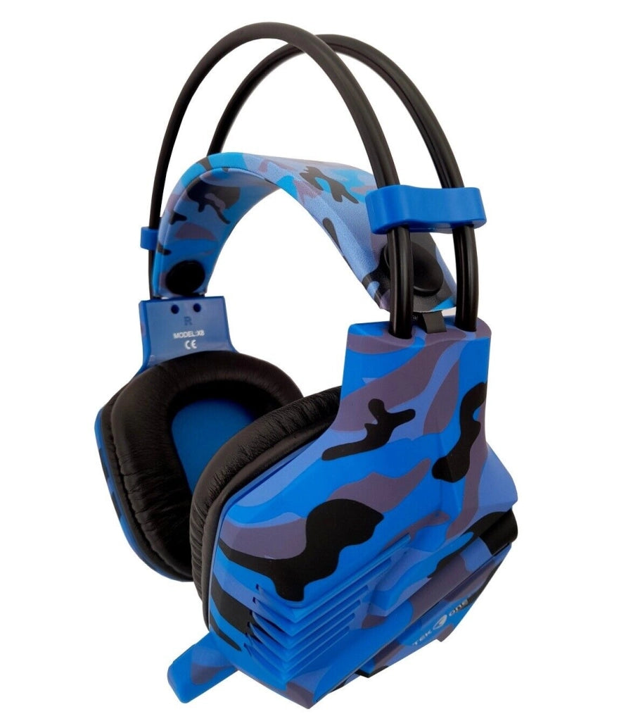 Cuffie Gaming con microfono e luce LED, per PS4 PC XBOX ONE Jack 3.5mm + USB