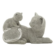 Gatto Sparky Con Cucciolo cm 19x9x13