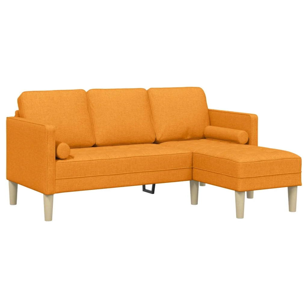 Set di divani 2 pz Giallo Scuro Poliestere 3329260