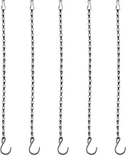 Set di 5 catenelle nere 50 cm per gabbiani e vasi per piante