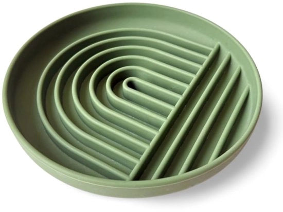 Anti-slokvoerbak per animale per uso alimentare in silicone antiscivolo con fondo antislittamento - prevenzione del consumo troppo rapido e promozione della digestione sana - per cibo umido e secco