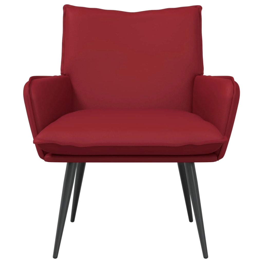 Poltrona Rosso Vino Similpelle 42047739