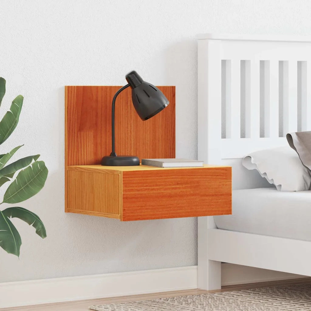 Comodino con cassetto 2 pcs Marrone cerato 42 x 32,5 x 40 cm 873498