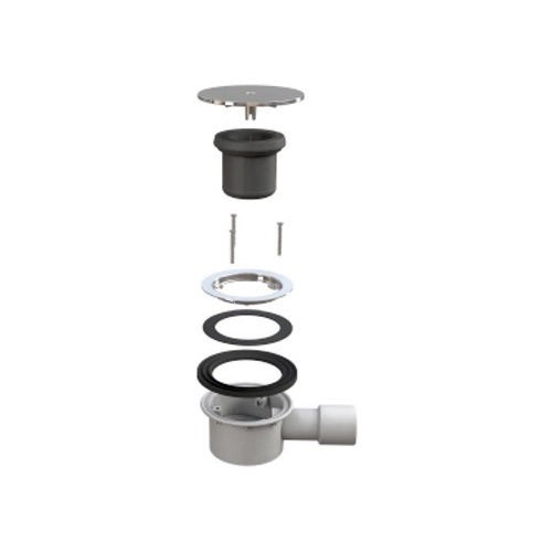 PILETTA PER PIATTI DOCCIA TRIGONO INOX- Diam. 90- BONOM- pezzi 1