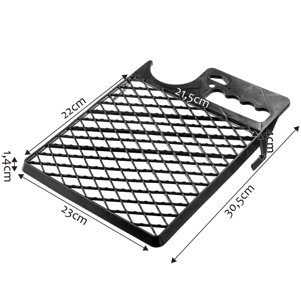 Griglia per pittura piccola KADAX 230x305mm per rullo, nera, con supporto per secchio, 12 pezzi