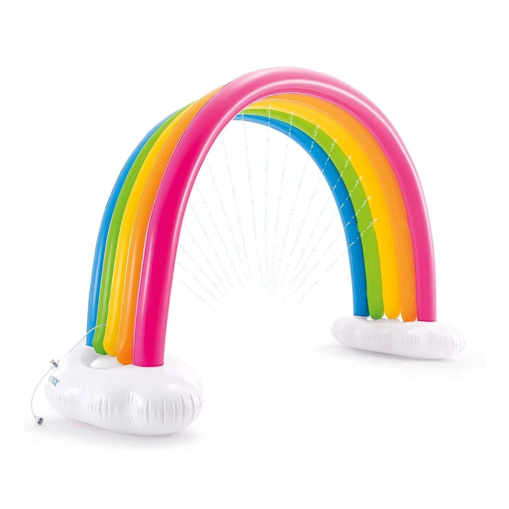 Intex 56597NP Spruzzatore Gonfiabile Arcobaleno a Spruzzo con Base a Nuvola 300x109x180 cm colore Multicolore