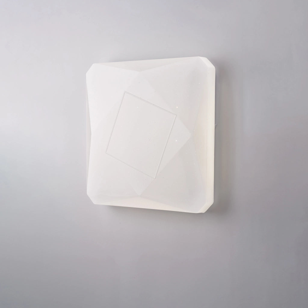 Plafoniera Moderna Sendy-Q Led Cct Effetto Cielo Diam 42 Con Telecomando
