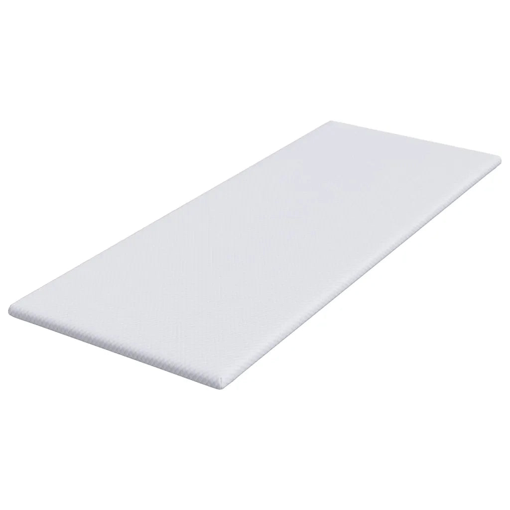 Topper per materasso Bianco 80 x 200 cm Tessuto Jacquard 4106210