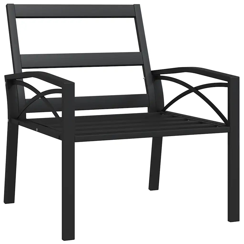 Sedia da Giardino con Cuscini Grigi 68x76x79 cm Acciaio 362714