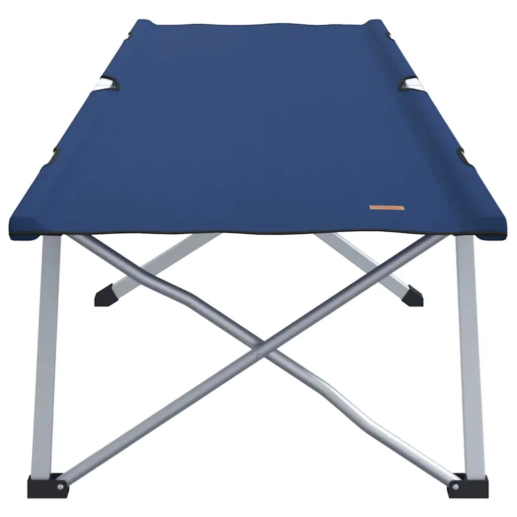 Letto da campeggio pieghevole 2 pcs Blu 194 x 62,5 x 42,5 cm 42003122