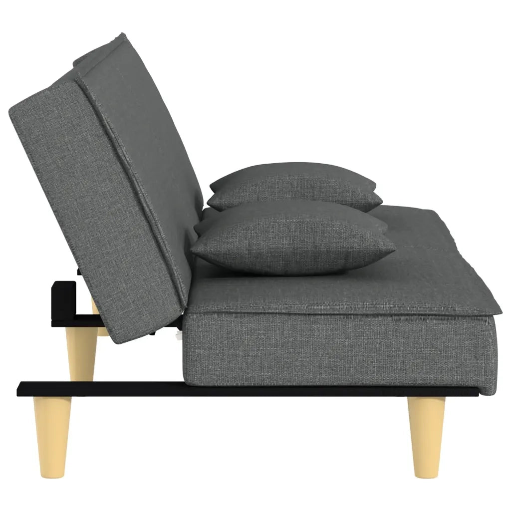 Divano letto-Sofa Letto-Daybed Grigio Scuro in Tessuto 994657
