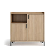 Credenza da ingresso Herdasa effetto noce chiaro 88x90x33