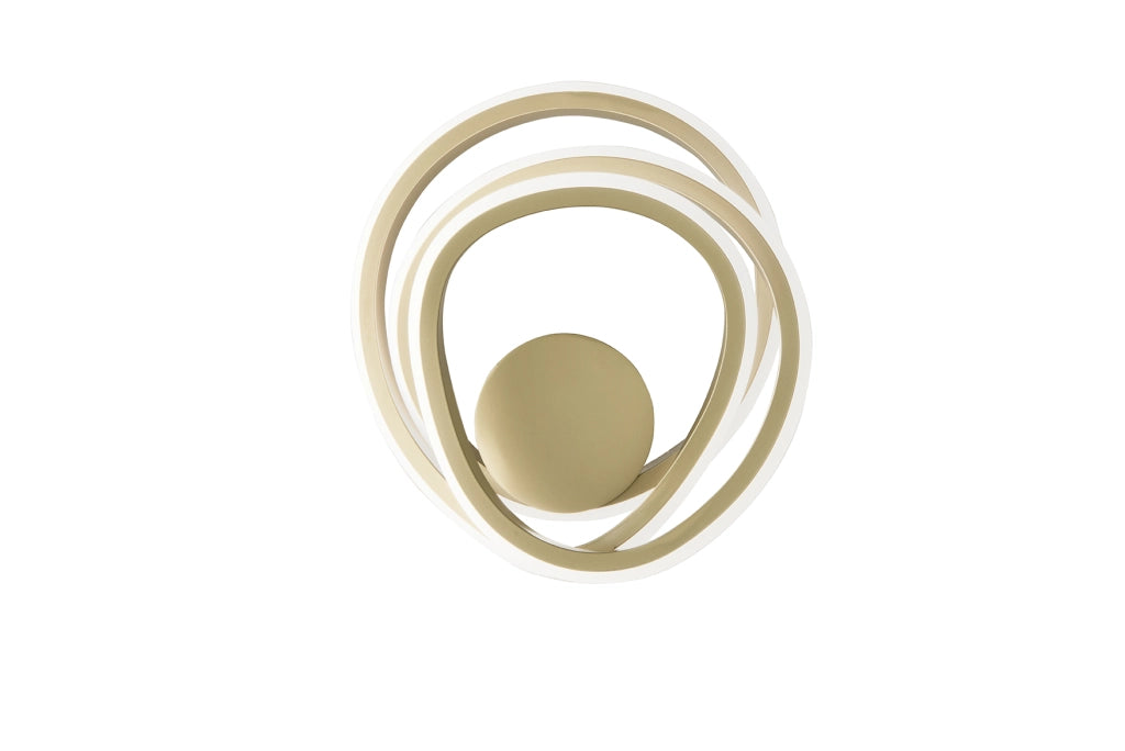 APPLIQUE GOLDEN ORO LED 3000K 1250LM 23W DIMMERABILE 23X25CM