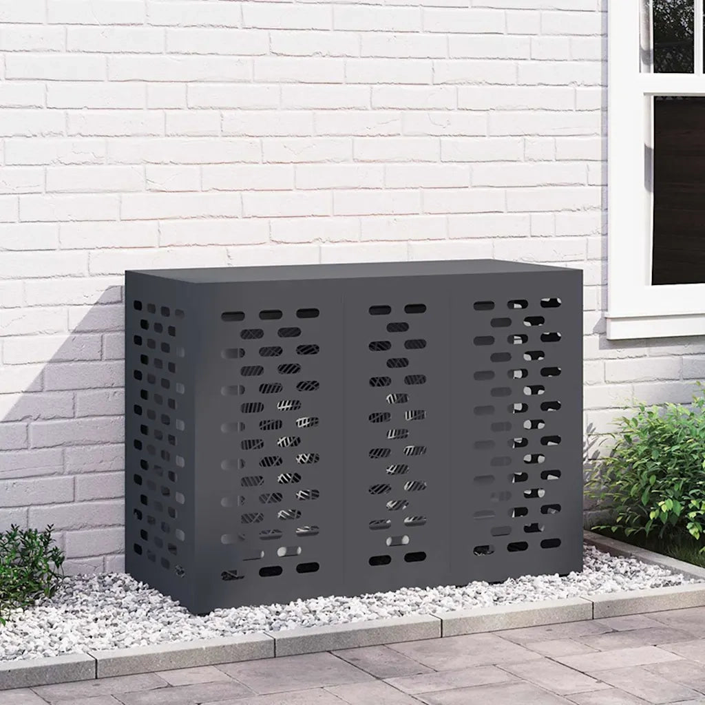Copertura per condizionatore d'aria Antracite 110 x 50 x 80 cm 865906