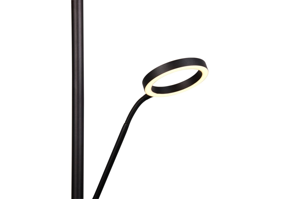 Lampada da terra LED nera dimmerabile 180cm Trio Willis